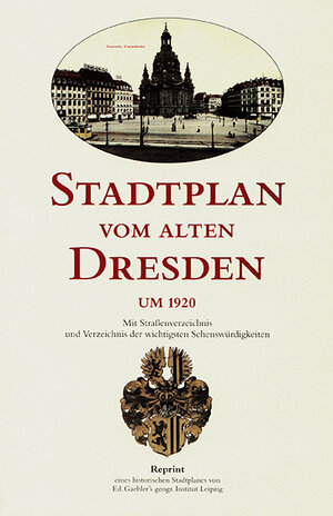 Stadtplan vom Alten Dresden um 1920