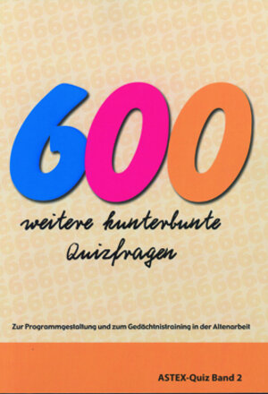 Buchcover 600 weitere kunterbunte Quizfragen | Karl Mangei | EAN 9783980780421 | ISBN 3-9807804-2-2 | ISBN 978-3-9807804-2-1
