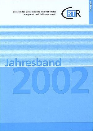 Buchcover Jahresband 2002  | EAN 9783980853507 | ISBN 3-9808535-0-0 | ISBN 978-3-9808535-0-7