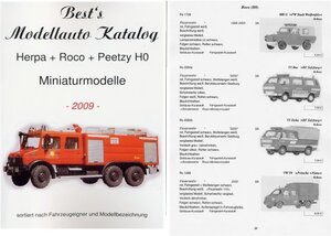 vergriffen: Best`s Modellauto Katalog Roco H0 Miniaturmodelle Ausgabe 2009