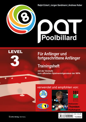 Buchcover PAT Pool Billard Trainingsheft Level 3 | Ralph Eckert | EAN 9783981040029 | ISBN 3-9810400-2-3 | ISBN 978-3-9810400-2-9