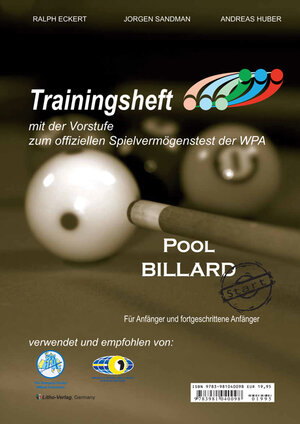 Buchcover PAT Pool Billard Trainingsheft Start | Jorgen Sandman | EAN 9783981040098 | ISBN 3-9810400-9-0 | ISBN 978-3-9810400-9-8