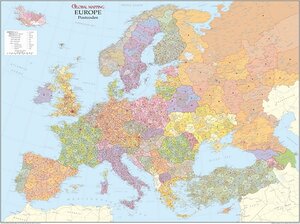 Buchcover Postleitzahlkarte Europa  | EAN 9783981078664 | ISBN 3-9810786-6-7 | ISBN 978-3-9810786-6-4