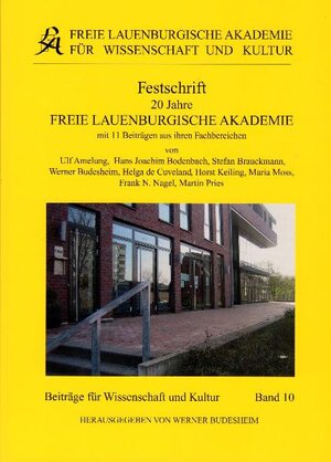 Buchcover Festschrift 20 Jahre Freie lauenburgische Akademie  | EAN 9783981291629 | ISBN 3-9812916-2-X | ISBN 978-3-9812916-2-9