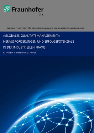 Buchcover Globales Qualitätsmanagement | Felix Meentken | EAN 9783981592184 | ISBN 3-9815921-8-2 | ISBN 978-3-9815921-8-4