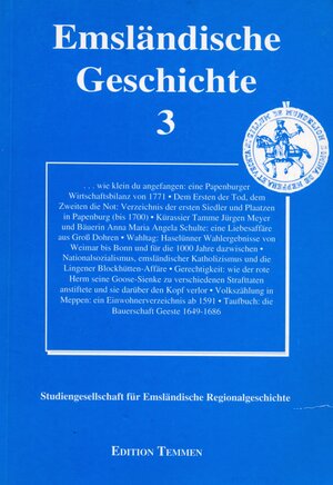 Buchcover Emsländische Geschichte 3 | Stefan Remme | EAN 9783981716610 | ISBN 3-9817166-1-2 | ISBN 978-3-9817166-1-0