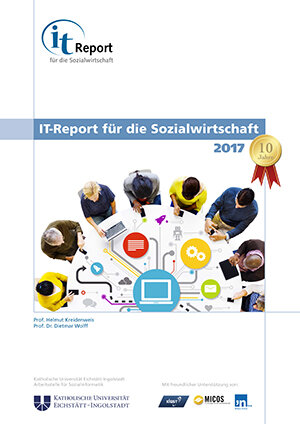 Buchcover IT-Report für die Sozialwirtschaft 2017 | Helmut Kreidenweis | EAN 9783981738322 | ISBN 3-9817383-2-2 | ISBN 978-3-9817383-2-2