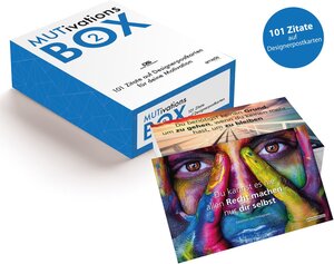 Buchcover MUTivationsbox 2 - 101 Zitate auf Designerpostkarten für deine Motivation | Dirk Schmidt | EAN 9783981751291 | ISBN 3-9817512-9-9 | ISBN 978-3-9817512-9-1