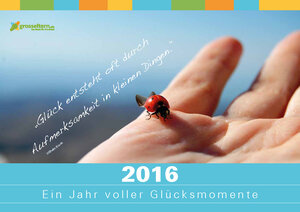 Buchcover grosseltern.de Glückskalender 2016  | EAN 9783981776614 | ISBN 3-9817766-1-5 | ISBN 978-3-9817766-1-4