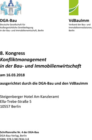Buchcover Schriftenreihe der DGA-Bau Nr. 4 | Frank Bötzkes | EAN 9783981783438 | ISBN 3-9817834-3-3 | ISBN 978-3-9817834-3-8