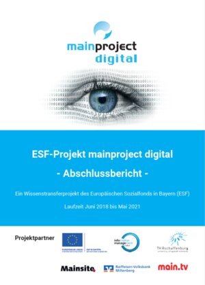 Buchcover ESF-Projekt mainproject digital | Meike Schumacher | EAN 9783981844283 | ISBN 3-9818442-8-9 | ISBN 978-3-9818442-8-3