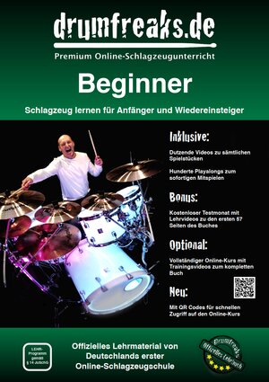 Buchcover Drumfreaks-"Beginner" | Michael Christoph | EAN 9783982002804 | ISBN 3-9820028-0-X | ISBN 978-3-9820028-0-4
