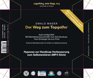 Buchcover Der Weg zum Topgolfer: Golfhypnose zur Handicap-Verbesserung | Ewald Mader | EAN 9783982056760 | ISBN 3-9820567-6-4 | ISBN 978-3-9820567-6-0