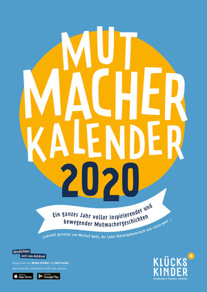 Buchcover Mutmacher Kalender 2020  | EAN 9783982108414 | ISBN 3-9821084-1-1 | ISBN 978-3-9821084-1-4