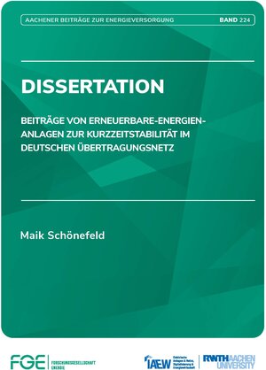 Buchcover Beiträge von Erneuerbare-Energien-Anlagen zur Kurzzeitstabilität im deutschen Übertragungsnetz | Maik Schönefeld | EAN 9783982336282 | ISBN 3-9823362-8-7 | ISBN 978-3-9823362-8-2