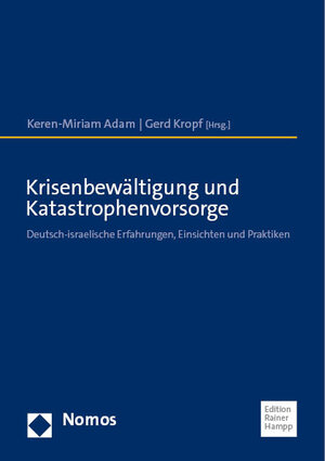 Buchcover Krisenbewältigung und Katastrophenvorsorge  | EAN 9783985420384 | ISBN 3-98542-038-6 | ISBN 978-3-98542-038-4