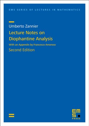 Buchcover Lecture Notes on Diophantine Analysis | Umberto Zannier | EAN 9783985470778 | ISBN 3-98547-077-4 | ISBN 978-3-98547-077-8