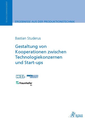 Buchcover Gestaltung von Kooperationen zwischen Technologiekonzernen und Start-ups | Bastian Studerus | EAN 9783985551866 | ISBN 3-98555-186-3 | ISBN 978-3-98555-186-6