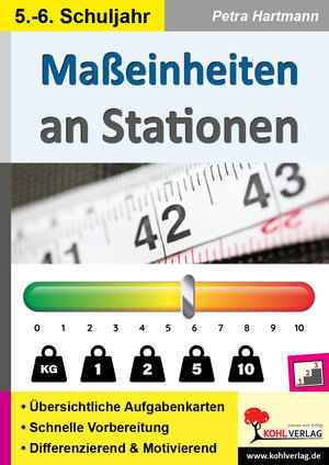 Buchcover Maßeinheiten an Stationen / Klasse 5-6 | Petra Hartmann | EAN 9783985581405 | ISBN 3-98558-140-1 | ISBN 978-3-98558-140-5