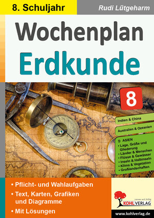 Buchcover Wochenplan Erdkunde / Klasse 8 | Rudi Lütgeharm | EAN 9783985581689 | ISBN 3-98558-168-1 | ISBN 978-3-98558-168-9