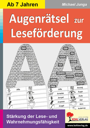 Buchcover Augenrätsel zur Leseförderung | Michael Junga | EAN 9783985584758 | ISBN 3-98558-475-3 | ISBN 978-3-98558-475-8