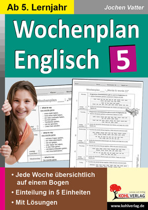 Buchcover Wochenplan Englisch 5 | Jochen Vatter | EAN 9783985589142 | ISBN 3-98558-914-3 | ISBN 978-3-98558-914-2