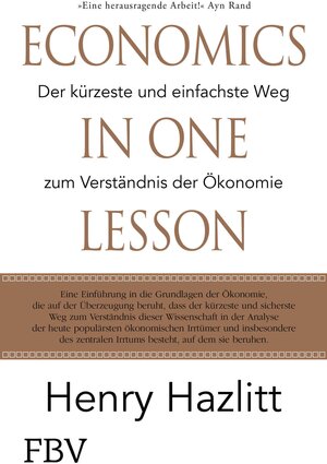 Buchcover Economics in one Lesson | Henry Hazlitt | EAN 9783986091880 | ISBN 3-98609-188-2 | ISBN 978-3-98609-188-0