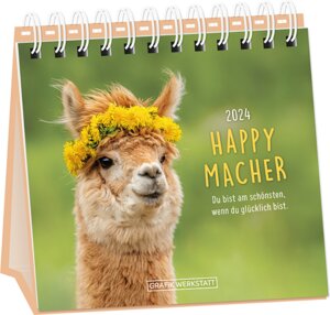 Buchcover Tischkalender 2024 Happymacher  | EAN 9783986360191 | ISBN 3-98636-019-0 | ISBN 978-3-98636-019-1