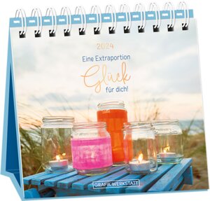 Buchcover Tischkalender 2024 Extraportion Glück  | EAN 9783986360214 | ISBN 3-98636-021-2 | ISBN 978-3-98636-021-4