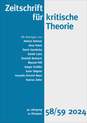 Buchcover Zeitschrift für kritische Theorie, Heft 58/59 | Helmut Dahmer | EAN 9783987370212 | ISBN 3-98737-021-1 | ISBN 978-3-98737-021-2
