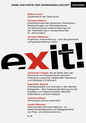 Buchcover exit! Krise und Kritik der Warengesellschaft | Tomasz Konicz | EAN 9783987370335 | ISBN 3-98737-033-5 | ISBN 978-3-98737-033-5