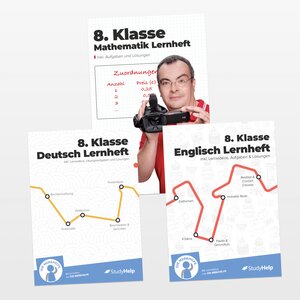 Buchcover 8. Klasse Hauptfächer Set komplett (Mathe, Deutsch, Englisch) / Lernheft, Übungsheft / Rechnen, Rechtschreibung, Übungen, Grammatik | Diana Rohrbeck | EAN 9783987550669 | ISBN 3-98755-066-X | ISBN 978-3-98755-066-9