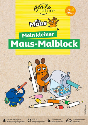 Buchcover Mein kleiner Maus-Malblock. Nachhaltiges Malen für Kinder ab 3 Jahren  | EAN 9783987640452 | ISBN 3-98764-045-6 | ISBN 978-3-98764-045-2