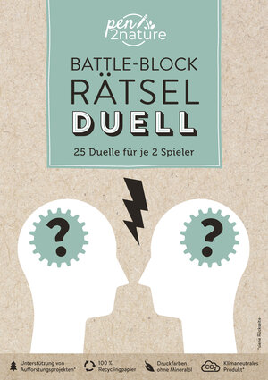 Buchcover Battle-Block Rätsel-Duell | Spieleblock mit 25 Duellen für je 2 Spieler  | EAN 9783987640575 | ISBN 3-98764-057-X | ISBN 978-3-98764-057-5