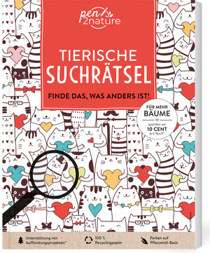 Buchcover Tierische Suchrätsel - Finde das, was anders ist!  | EAN 9783987640865 | ISBN 3-98764-086-3 | ISBN 978-3-98764-086-5