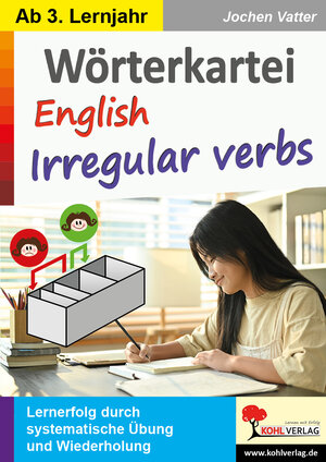 Buchcover Wörterkartei English Irregular verbs | Jochen Vatter | EAN 9783988410177 | ISBN 3-98841-017-9 | ISBN 978-3-98841-017-7