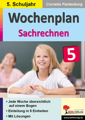 Buchcover Wochenplan Sachrechnen / Klasse 5 | Cornelia Pantenburg | EAN 9783988414786 | ISBN 3-98841-478-6 | ISBN 978-3-98841-478-6