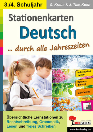 Buchcover Stationenlernen Deutsch ... durch alle Jahreszeiten / Klasse 3-4 | Viktoria Weimann | EAN 9783988414854 | ISBN 3-98841-485-9 | ISBN 978-3-98841-485-4