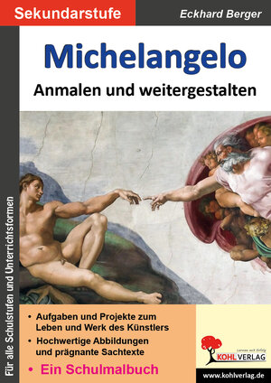 Buchcover Michelangelo ... anmalen und weitergestalten | Eckhard Berger | EAN 9783988415943 | ISBN 3-98841-594-4 | ISBN 978-3-98841-594-3