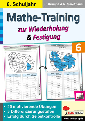 Buchcover Mathe-Training zur Wiederholung und Festigung / Klasse 6 | Jörg Krampe | EAN 9783988416582 | ISBN 3-98841-658-4 | ISBN 978-3-98841-658-2