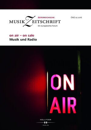 Buchcover on air - on sale. Musik und Radio  | EAN 9783990122761 | ISBN 3-99012-276-2 | ISBN 978-3-99012-276-1