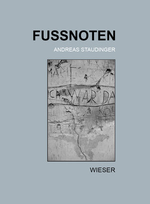 Buchcover Fussnoten | Andreas Staudinger | EAN 9783990293775 | ISBN 3-99029-377-X | ISBN 978-3-99029-377-5