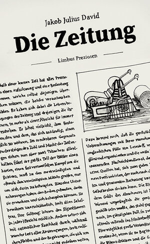 Buchcover Die Zeitung | Jakob Julius David | EAN 9783990392225 | ISBN 3-99039-222-0 | ISBN 978-3-99039-222-5