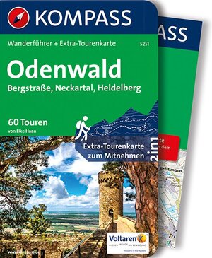 Buchcover KOMPASS Wanderführer Odenwald | Elke Haan | EAN 9783990440360 | ISBN 3-99044-036-5 | ISBN 978-3-99044-036-0