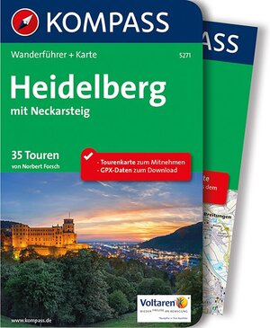 Buchcover KOMPASS Wanderführer Heidelberg mit Neckarsteig | Norbert Forsch | EAN 9783990441381 | ISBN 3-99044-138-8 | ISBN 978-3-99044-138-1