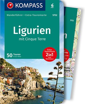 Buchcover KOMPASS Wanderführer Ligurien mit Cinque Terre, 50 Touren | Franz Wille | EAN 9783990442234 | ISBN 3-99044-223-6 | ISBN 978-3-99044-223-4