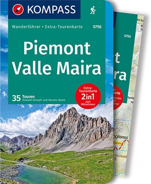 Buchcover KOMPASS Wanderführer Piemont, Valle Maira, 35 Touren mit Extra-Tourenkarte | Oswald Stimpfl | EAN 9783990442241 | ISBN 3-99044-224-4 | ISBN 978-3-99044-224-1