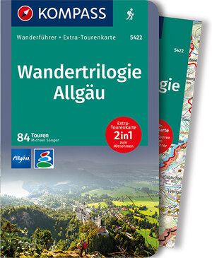 Buchcover KOMPASS Wanderführer Wandertrilogie Allgäu | Michael Sänger | EAN 9783990443446 | ISBN 3-99044-344-5 | ISBN 978-3-99044-344-6