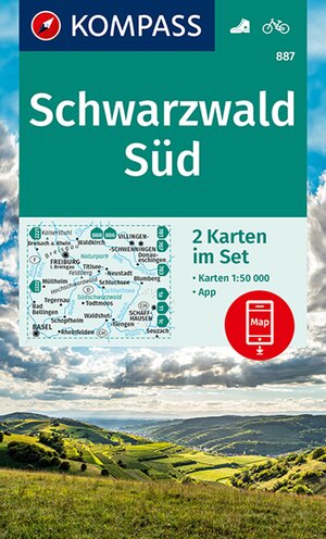 Buchcover KOMPASS Wanderkarten-Set 887 Schwarzwald Süd (2 Karten) 1:50.000  | EAN 9783990447611 | ISBN 3-99044-761-0 | ISBN 978-3-99044-761-1