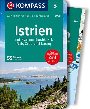 Buchcover KOMPASS Wanderführer Istrien, 55 Touren | Franz Wille | EAN 9783990447796 | ISBN 3-99044-779-3 | ISBN 978-3-99044-779-6